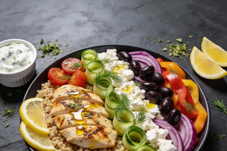 Crave-Worthy Greek Chicken Protein Salad Bowl