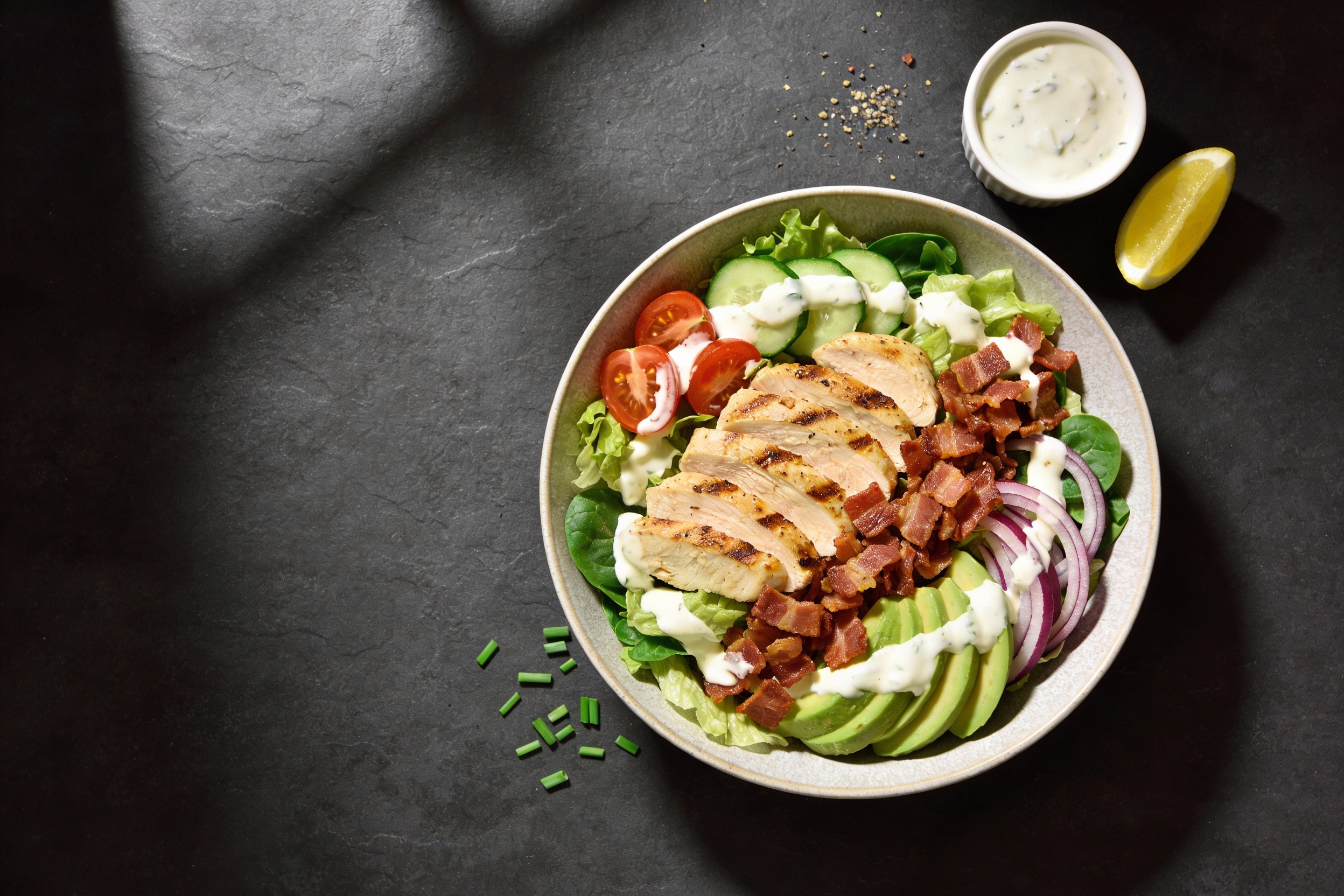 High-Protein Chicken Bacon Ranch Salad You’Ll Crave