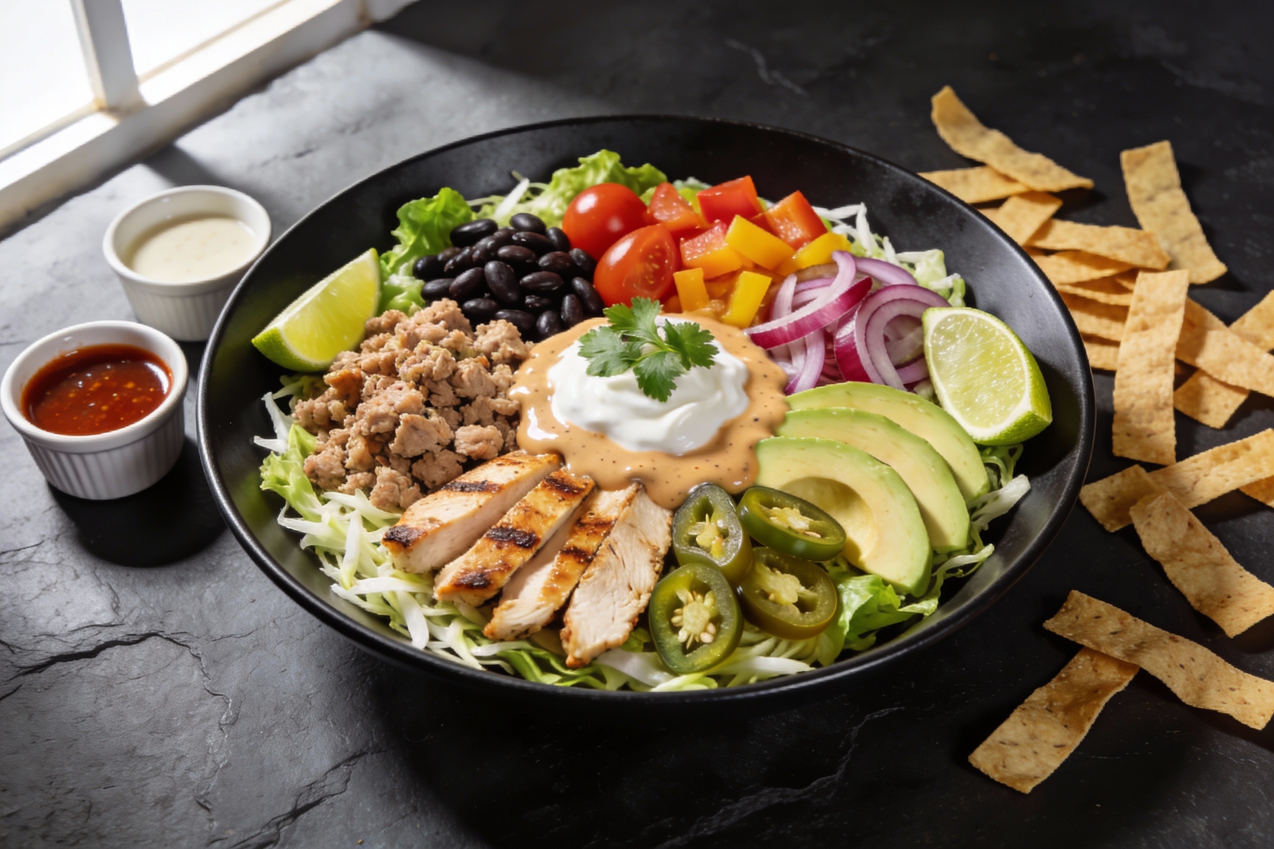 Protein-Loaded Taco Bowl Salad That Actually Slaps