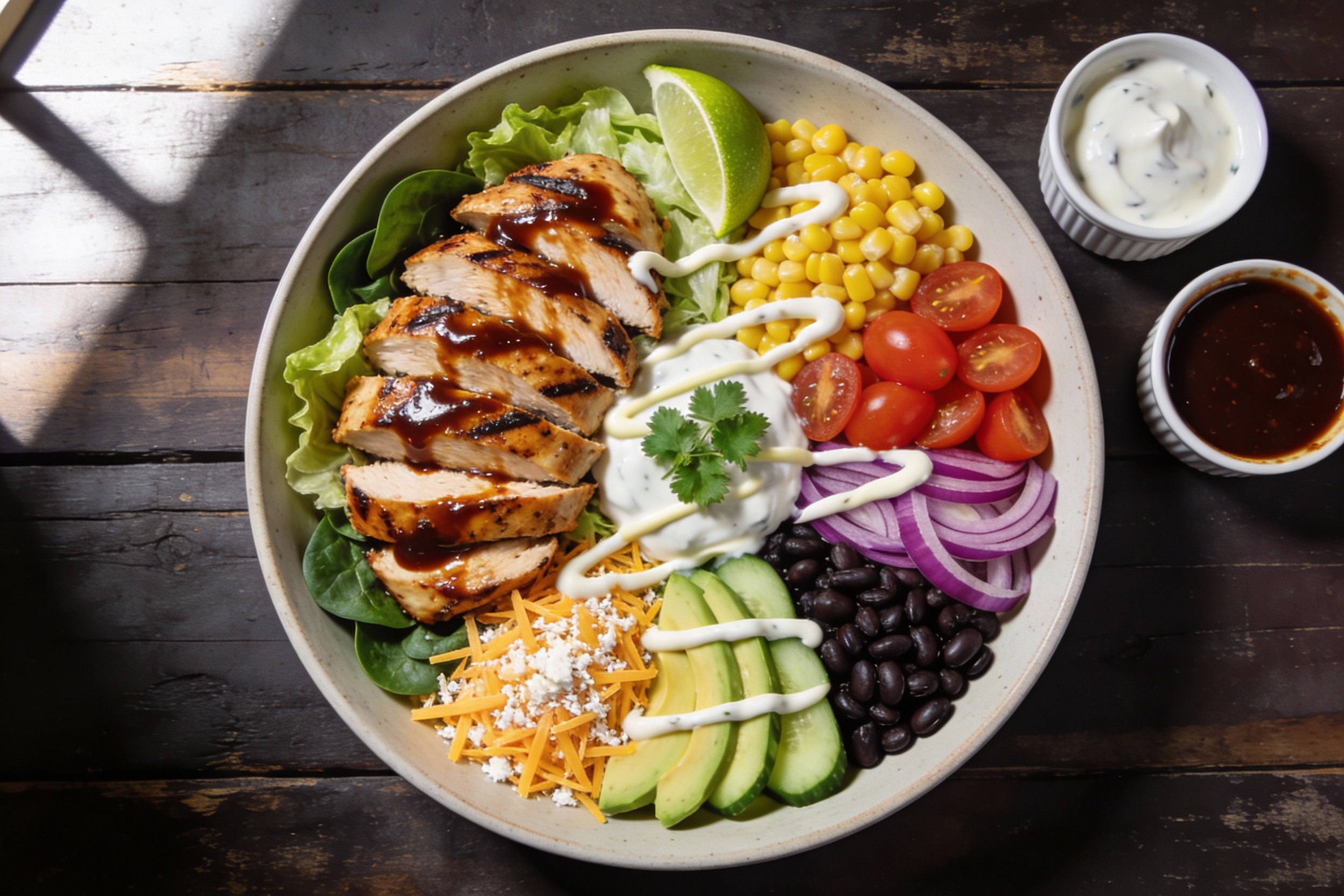 High-Protein Bbq Ranch Chicken Salad That Actually Slaps
