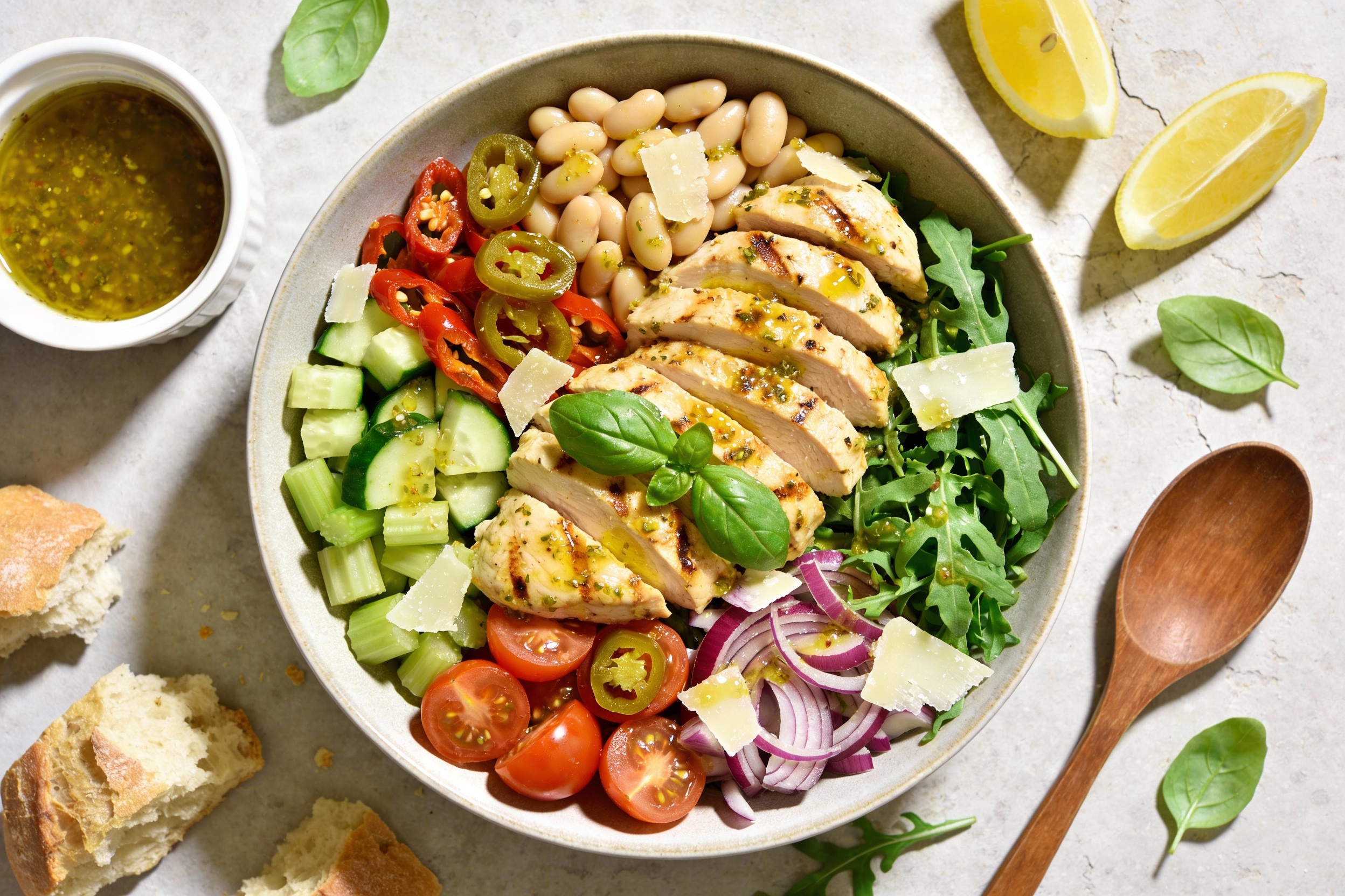 High-Protein Italian Chicken Salad That Actually Satisfies