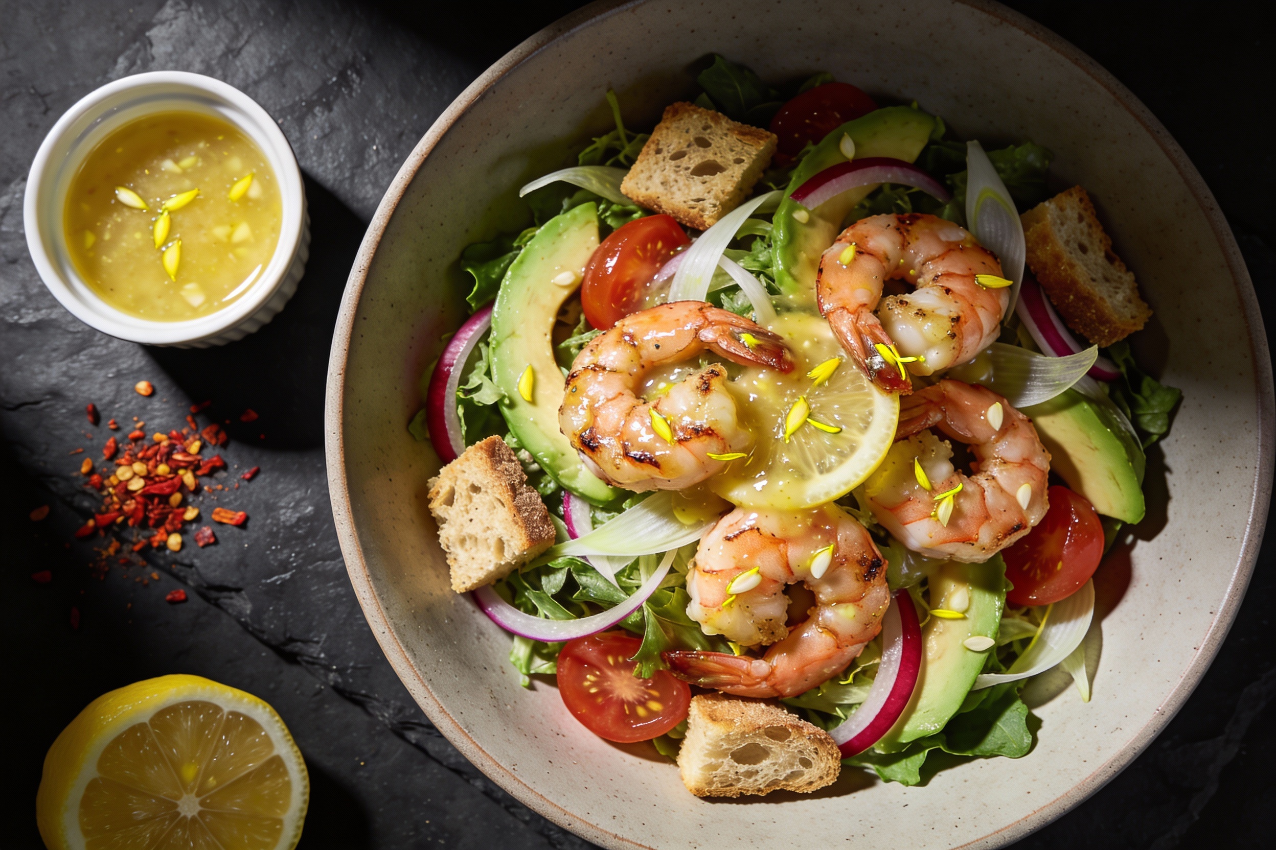 Protein-Packed Garlic Butter Shrimp Salad That Slaps