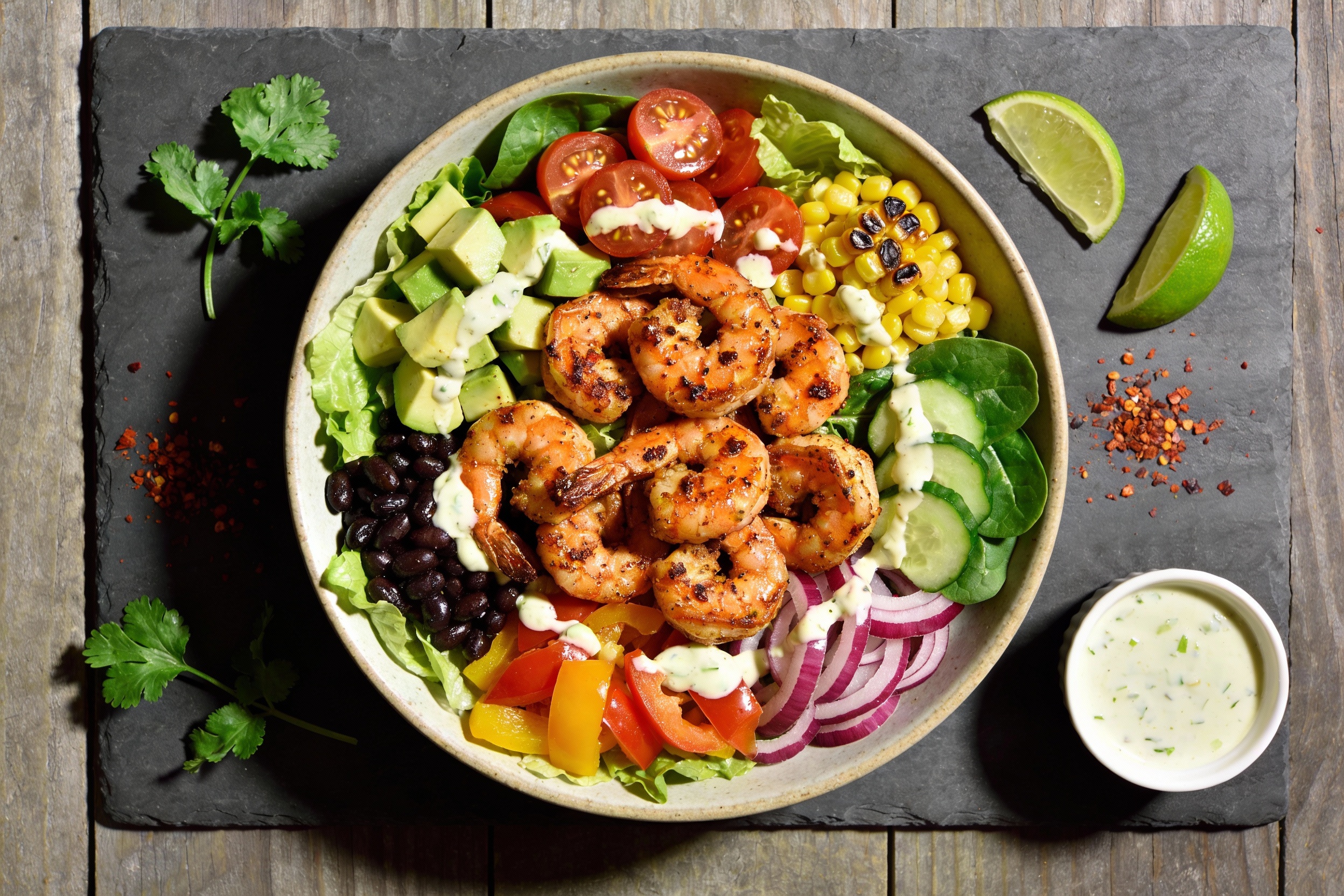 High-Protein Southwest Shrimp Salad That Actually Slaps