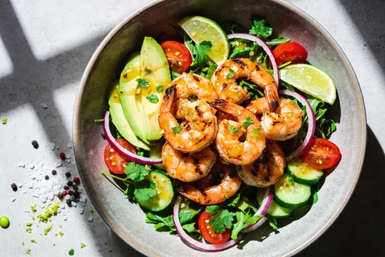 Protein-Packed Garlic Lime Shrimp Salad That Slaps