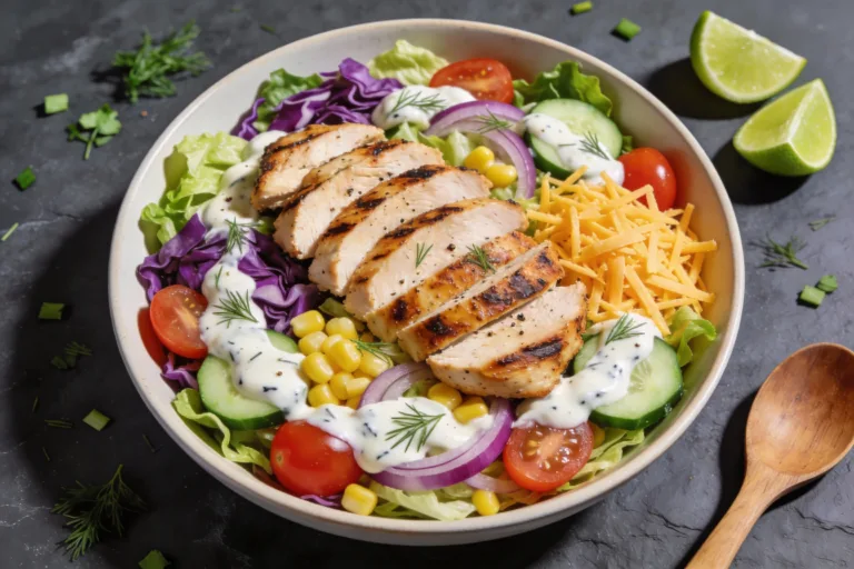 High-Protein Ranch Chicken Chop Salad That Actually Slaps