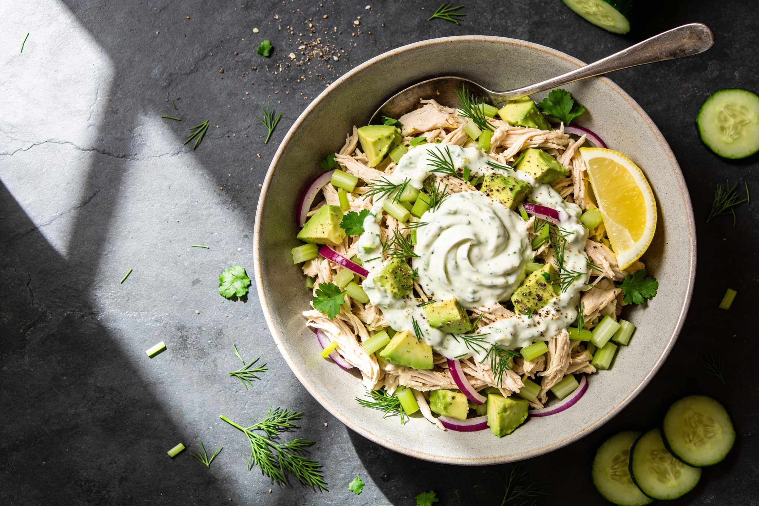 High-Protein Avocado Ranch Chicken Salad You’Ll Crave