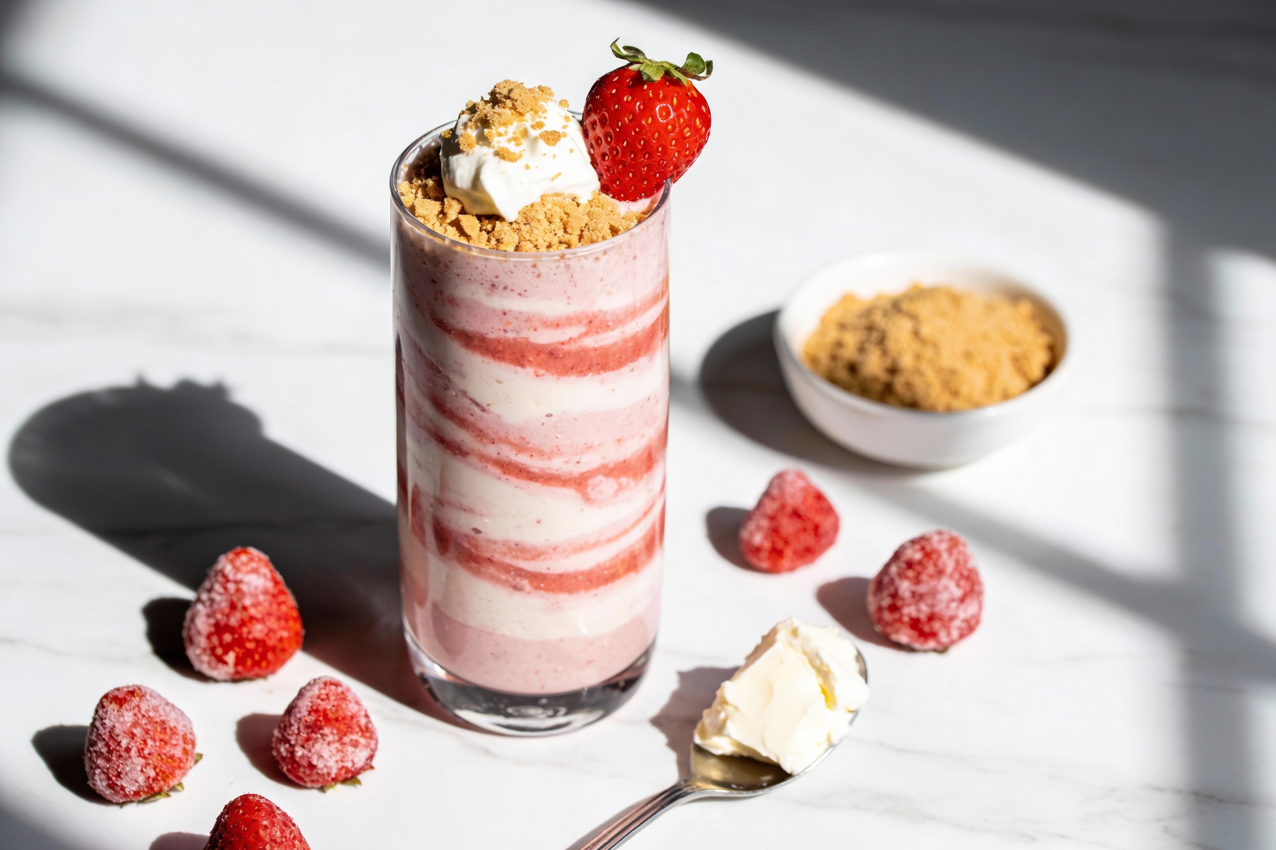 Strawberry Cheesecake Breakfast Smoothie That Slaps