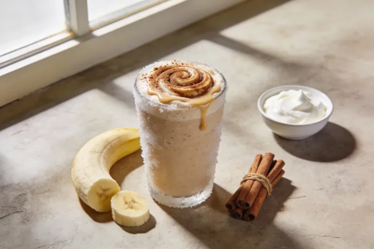 Banana Cinnamon Roll Breakfast Smoothie That Slaps
