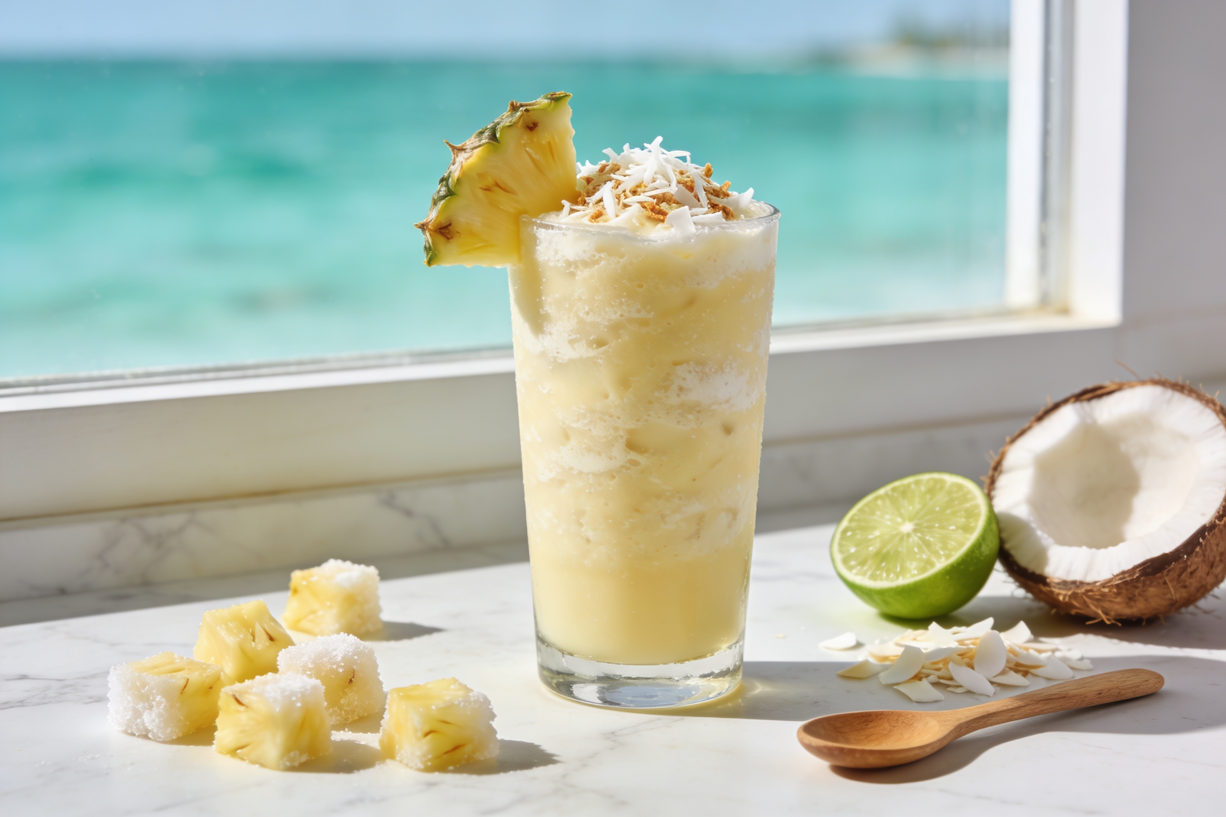 Pina Colada Breakfast Smoothie That Feels Like Vacation