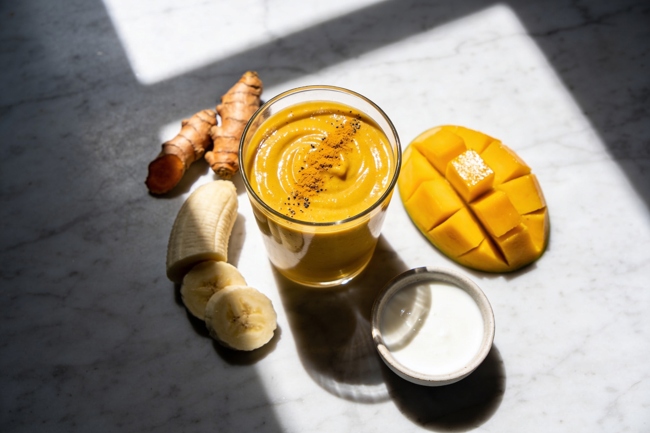 Glow Up with a Golden Turmeric Breakfast Smoothie