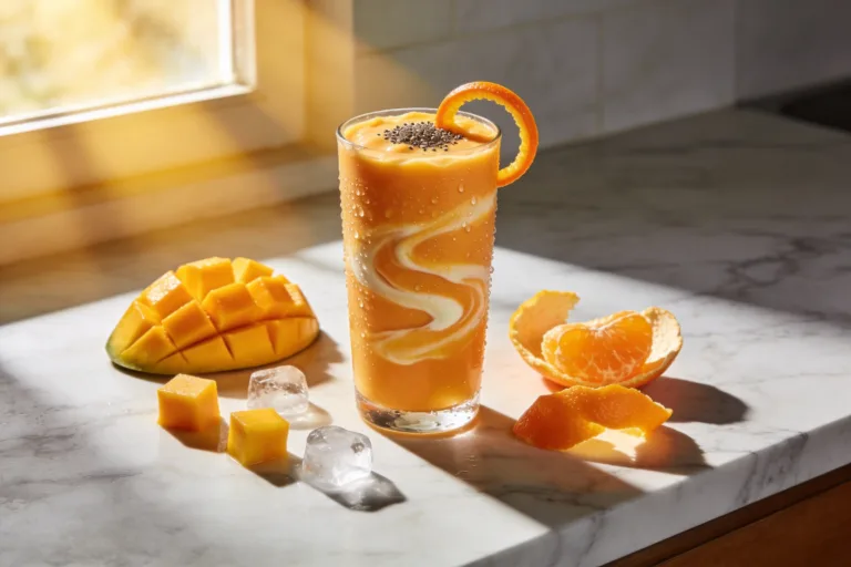 Orange Mango Breakfast Smoothie That Tastes Like Sunshine
