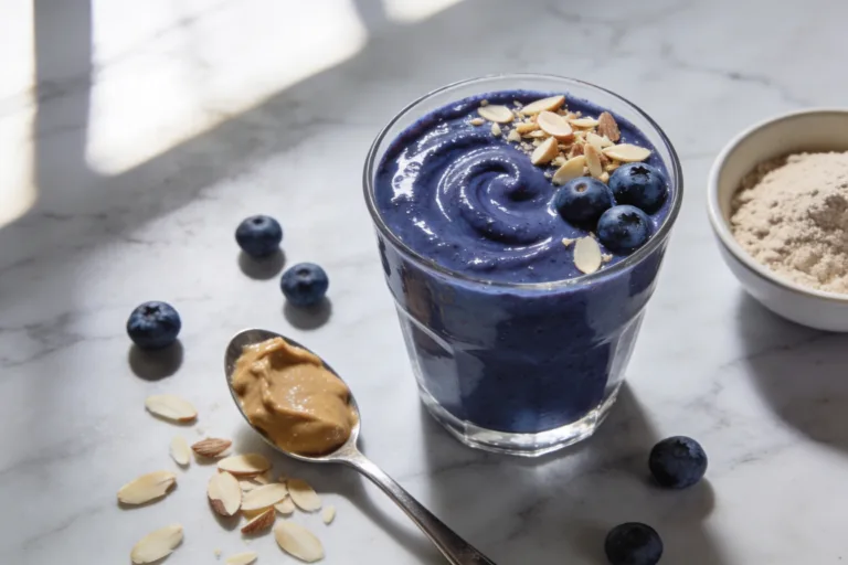Blueberry Almond Breakfast Smoothie That Actually Slaps