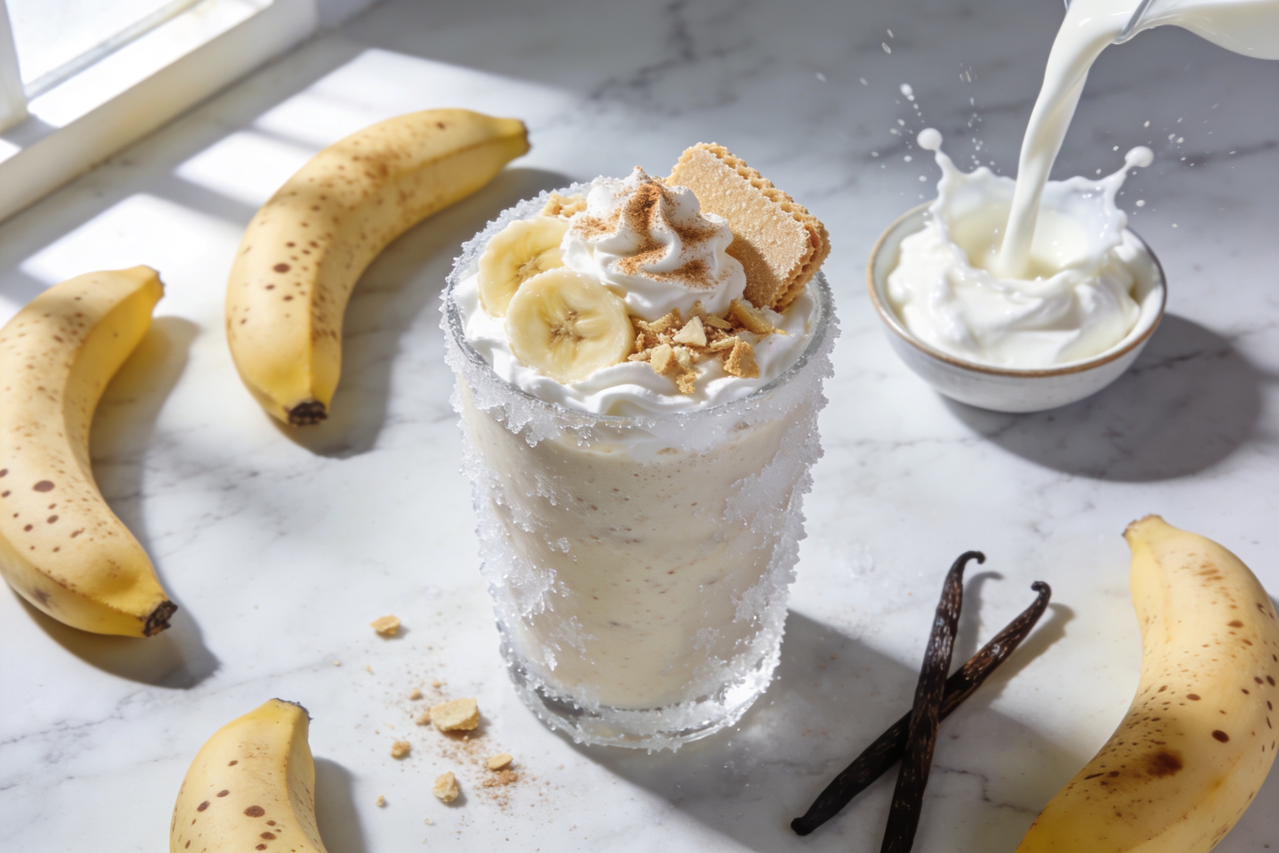Banana Cream Pie Breakfast Smoothie That Feels Like Dessert