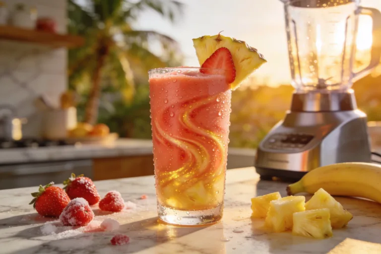Strawberry Pineapple Breakfast Smoothie That Feels Like Vacation