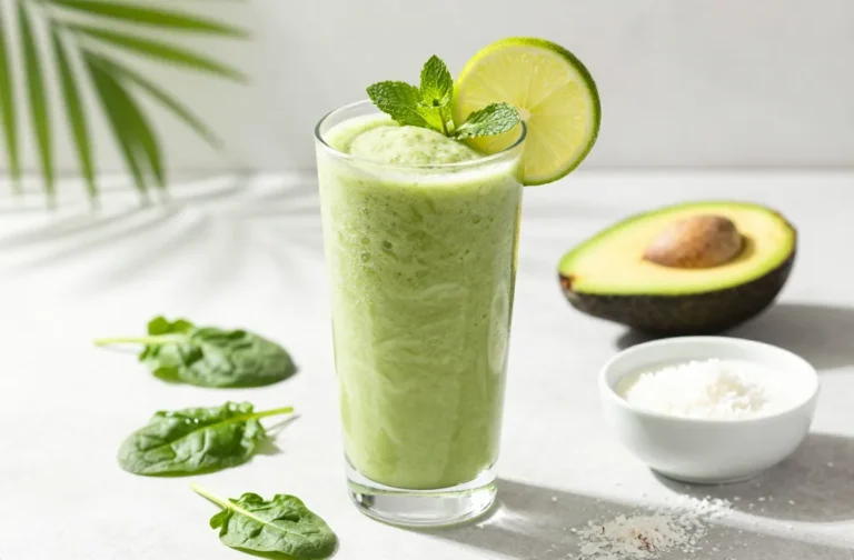 Tropical Green Goddess Keto Smoothie That Actually Slaps