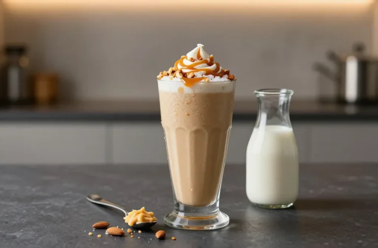 Salted Caramel Almond Keto Smoothie That Tastes Like Dessert