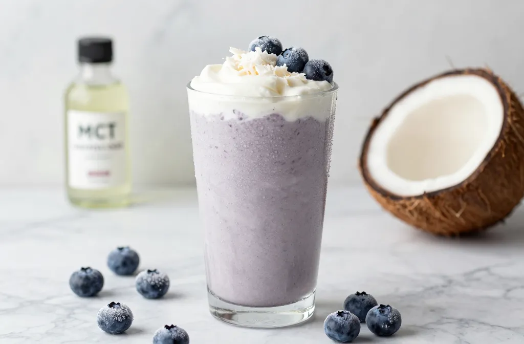 Blueberry Coconut Bliss Keto Smoothie That Actually Slaps
