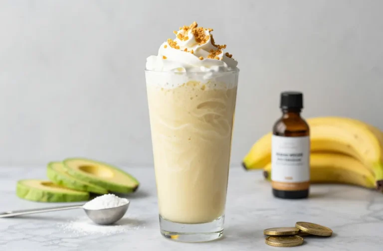 Banana Cream Pie Keto Smoothie That Tastes Like Dessert