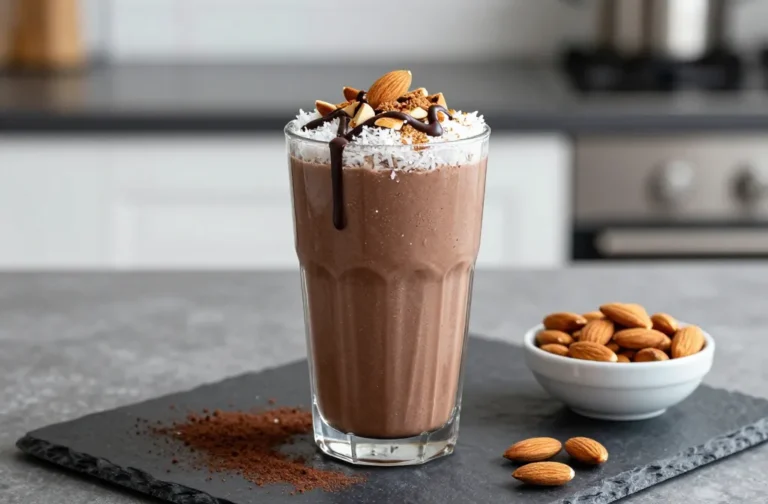 Toasted Almond Joy Keto Smoothie That Tastes Like Dessert