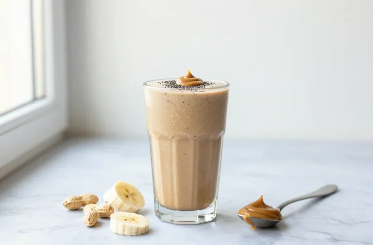 Peanut Butter Banana Keto Smoothie That Tastes Like Dessert