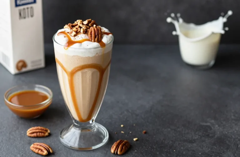 Caramel Pecan Keto Smoothie That Tastes Like Dessert