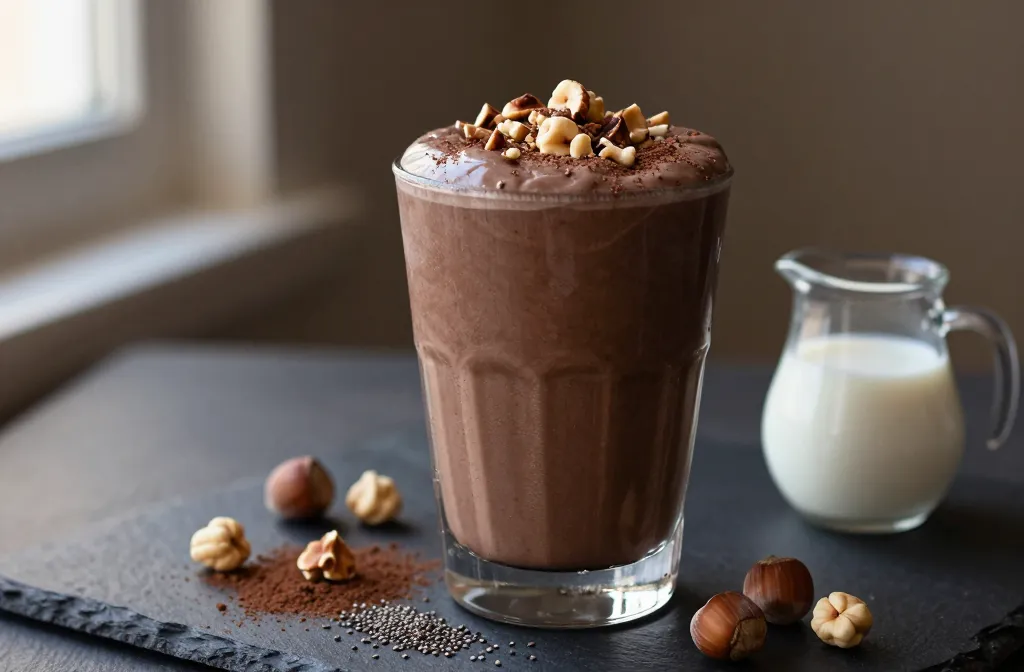 Chocolate Hazelnut Keto Smoothie That Tastes Like Nutella