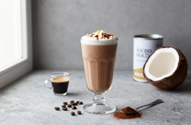 Mocha Coconut Keto Smoothie That Tastes Like Dessert
