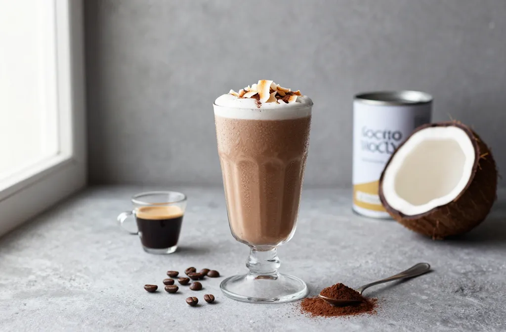 Mocha Coconut Keto Smoothie That Tastes Like Dessert
