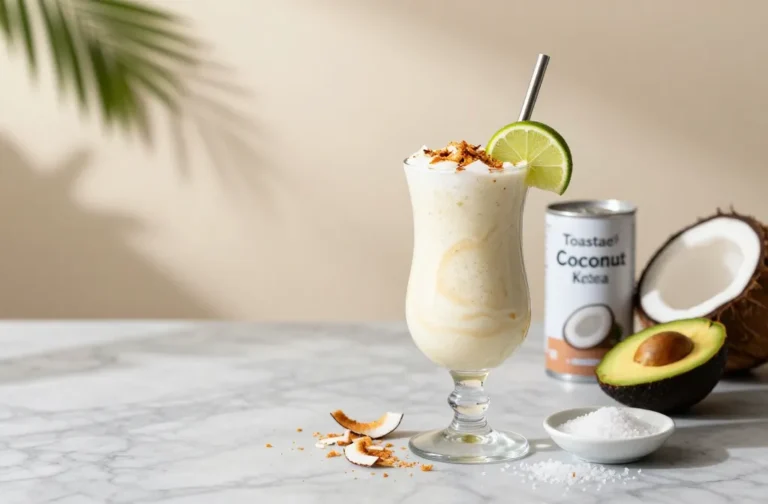 Toasted Coconut Cream Keto Smoothie That Feels Like Vacay