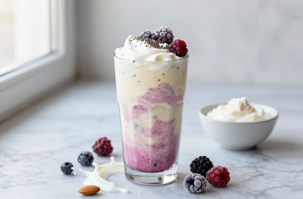 Vanilla Berry Cream Keto Smoothie That Actually Slaps