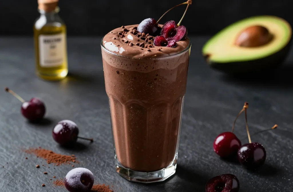 Chocolate Cherry Keto Smoothie That Tastes Like Dessert