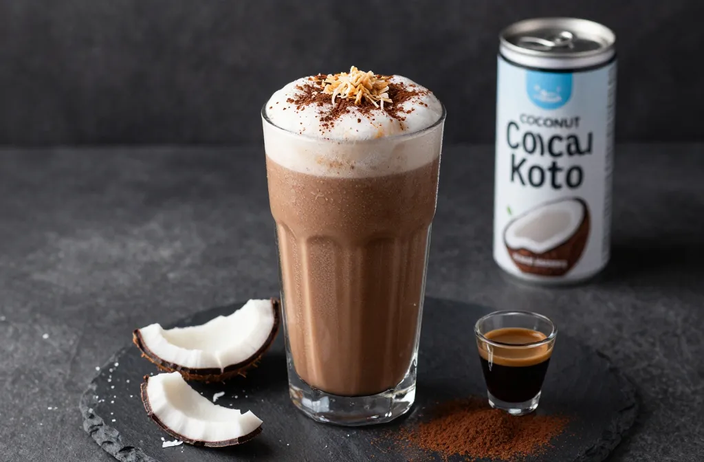 Coconut Mocha Keto Smoothie That Tastes Like Dessert