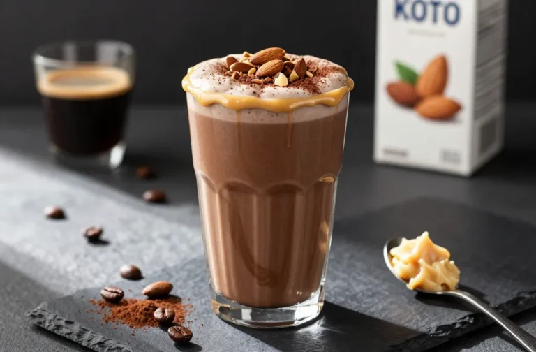 Mocha Almond Fudge Keto Smoothie That Feels Like Dessert