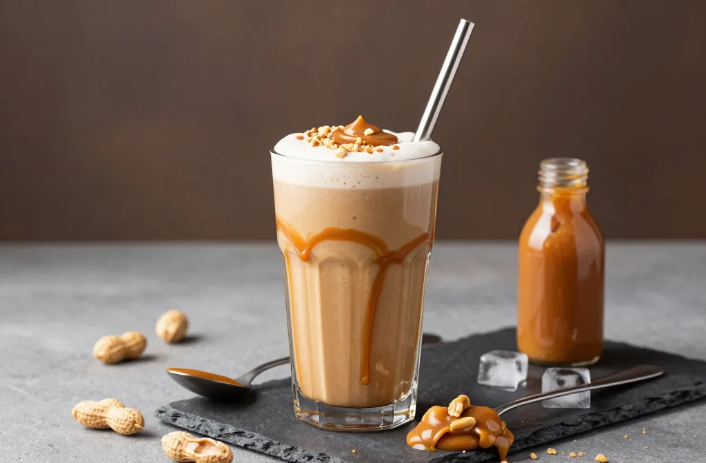 Peanut Butter Caramel Keto Smoothie That Tastes Illegal