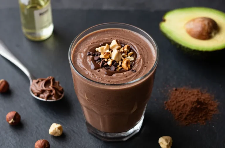 Irresistible Chocolate Hazelnut Cream Keto Smoothie Bliss