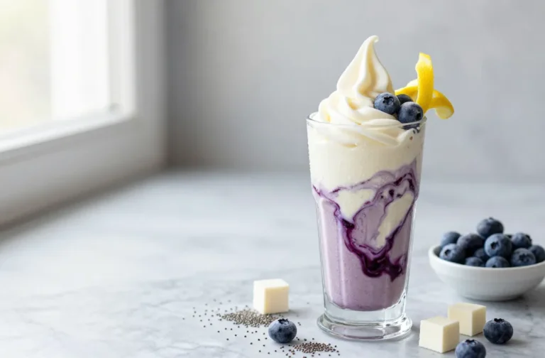 Blueberry Cheesecake Swirl Keto Smoothie That Slaps