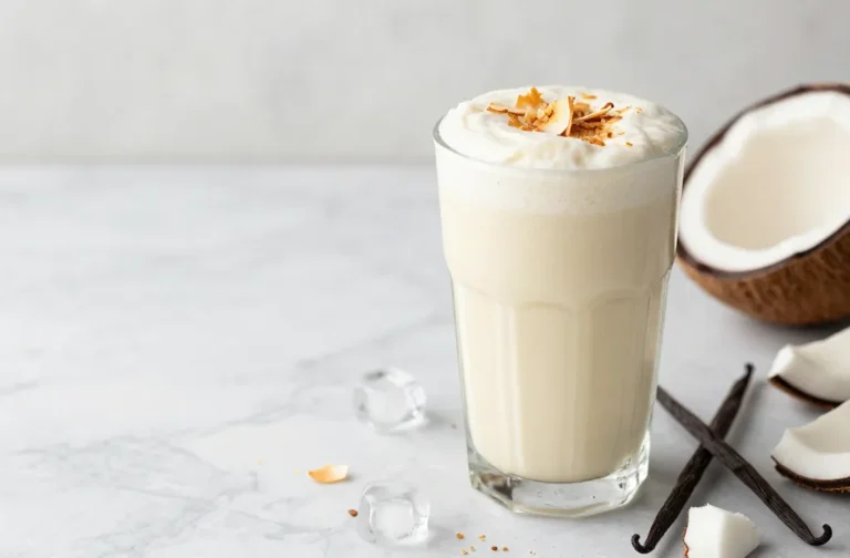 Vanilla Coconut Cream Keto Smoothie That Tastes Like Dessert