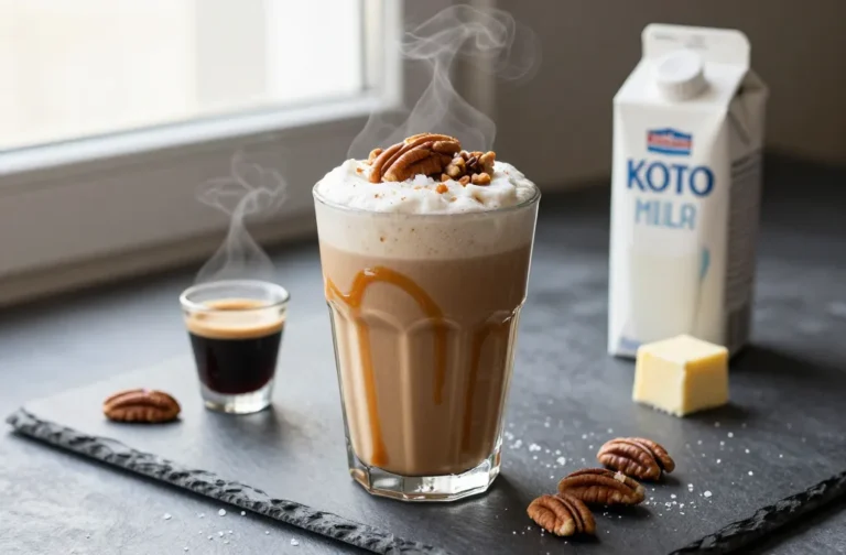 Dreamy Caramel Pecan Latte Keto Smoothie Bliss