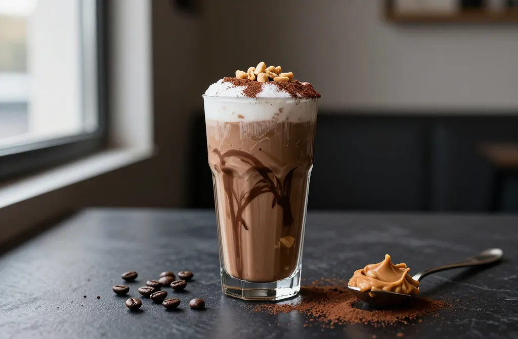 Peanut Butter Mocha Swirl Keto Smoothie That Slaps