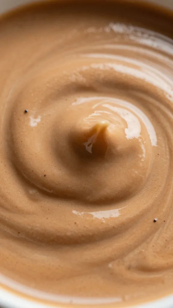 macro shot latte-style mocha peanut butter swirl surface