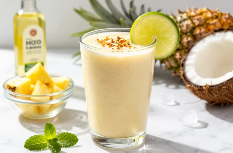 Tropical Pineapple Coconut Keto Smoothie That Slaps