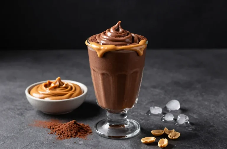 Peanut Butter Cup Dessert Keto Smoothie That Slaps