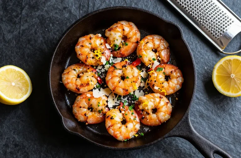 Crispy Lemon Parmesan Keto Shrimp in 15 Minutes