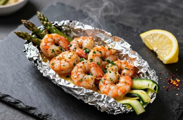 Keto Garlic Herb Shrimp Foil Packets Made Easy