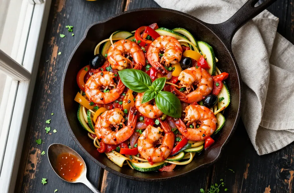 Keto Shrimp Cacciatore Lightning-Fast Flavor Fix