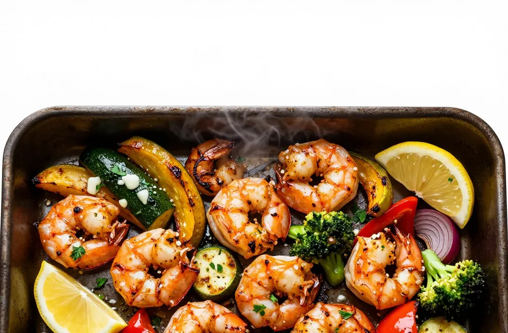 Crispy Keto Shrimp with Roasted Veggies That Slap