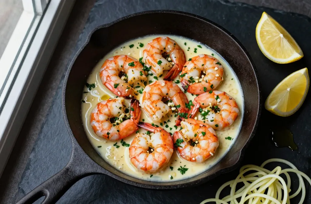 Keto Shrimp in Creamy Garlic Sauce Weeknight Power Move