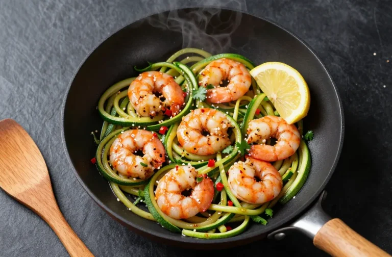 Weeknight Ninja Keto Shrimp & Zucchini Noodles Stir-Fry