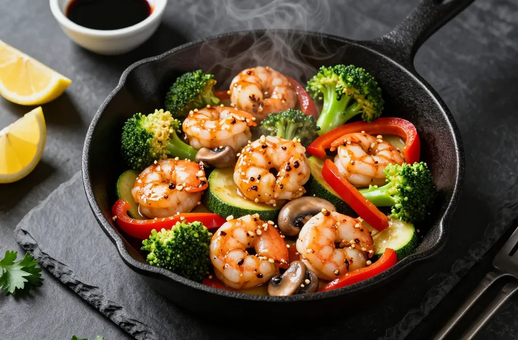 Sizzle Fast Keto Shrimp Stir-Fry with Garlic Butter Sauce