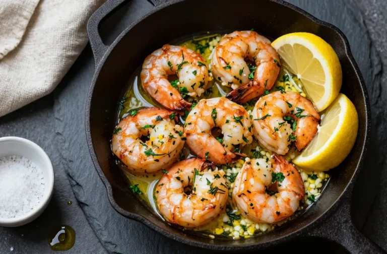 Lemon Herb Keto Shrimp Skillet in 15 Minutes Flat